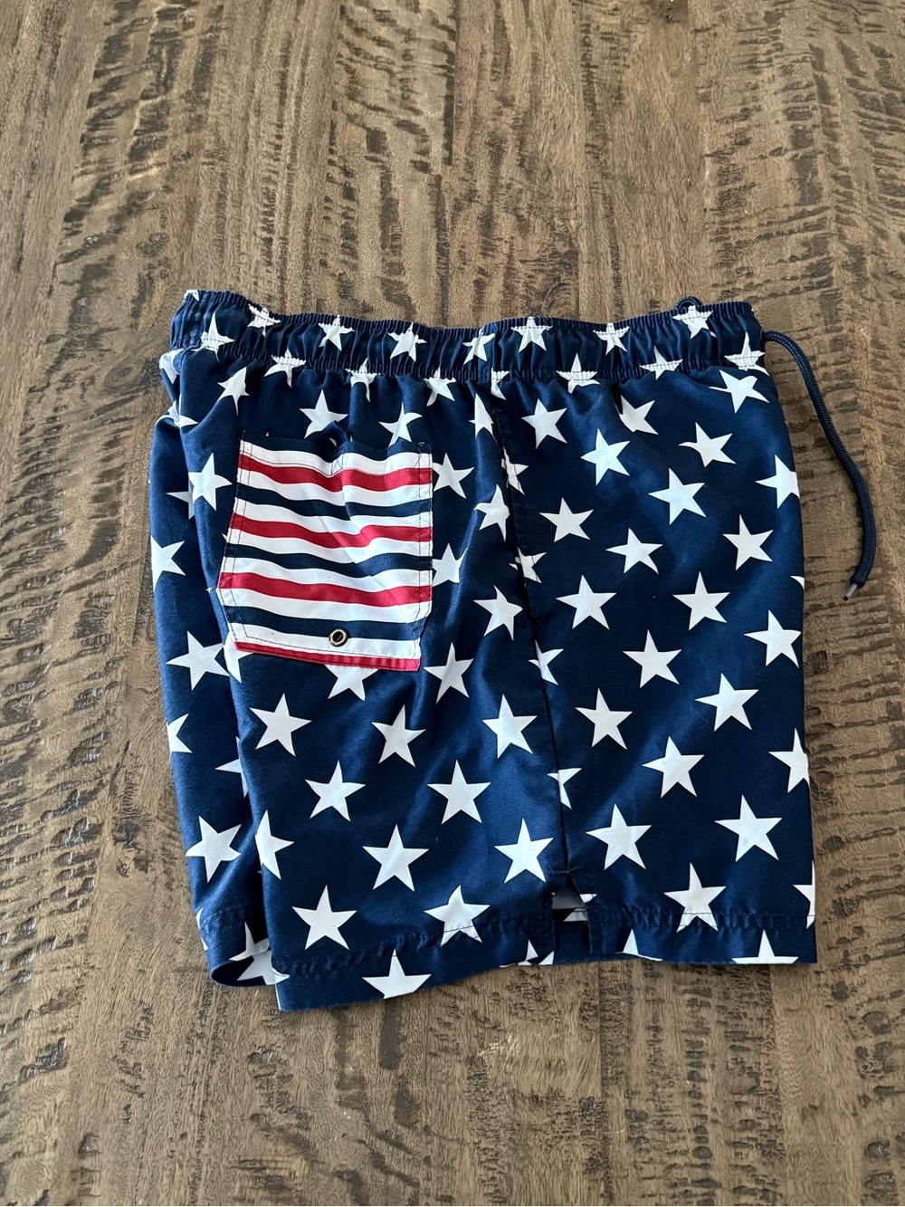 George American Flag Swim Trunks Mens Medium Stars Patriotic Shorts